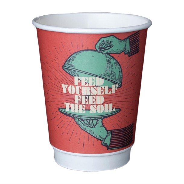 Detpak Grasp the Moment 90mm Double Wall PLA Hot Cup - 360ml (Pack 500) Detpak Grasp the Moment 90mm Double Wall PLA Hot Cup - 360ml (Pack 500)