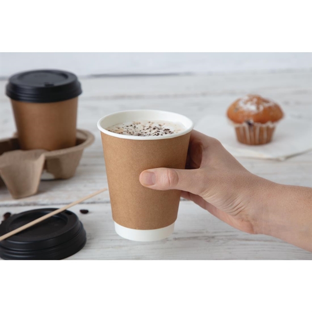Fiesta Recyclable Hot Cup Double Wall Kraft 340ml (25 Pack) Fiesta Recyclable Hot Cup Double Wall Kraft 340ml (25 Pack)