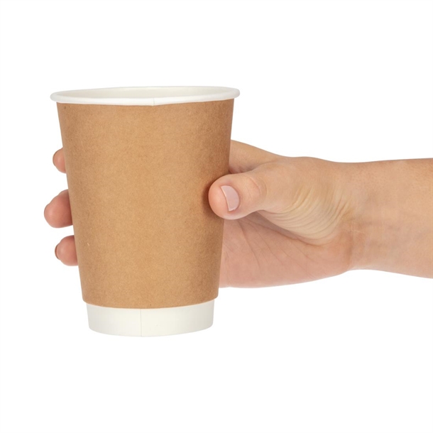 Fiesta Recyclable Hot Cup Double Wall Kraft 340ml (25 Pack) Fiesta Recyclable Hot Cup Double Wall Kraft 340ml (25 Pack)