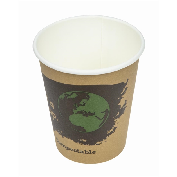 Fiesta Compostable Hot Cup Single Wall Kind 255ml (50 Pack)