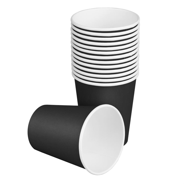 Fiesta Recyclable Hot Cup Single Wall Black 6oz 170ml Fiesta Recyclable Hot Cup Single Wall Black 6oz 170ml