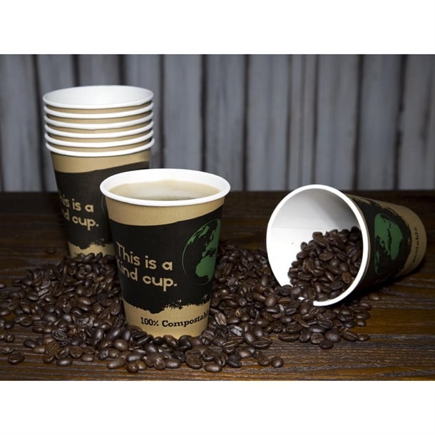 Fiesta Compostable Hot Cup Single Wall Kind 255ml (50 Pack)
