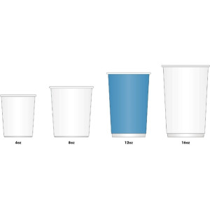 Fiesta Hot Cups Single Wall Black with White Lid 340ml (1000 Pack)