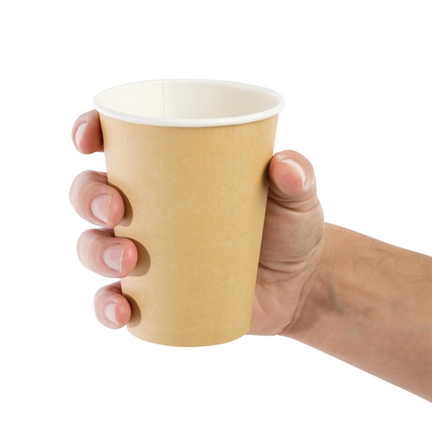 Fiesta Recyclable Hot Cup Single Wall Kraft 340ml (50 Pack) Fiesta Recyclable Hot Cup Single Wall Kraft 340ml (50 Pack)