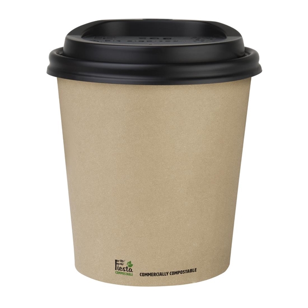 Fiesta Compostable Hot Cup Single Wall Kraft 225ml (1000 Pack)