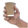 Fiesta Recyclable Hot Cup Ripple Wall Kraft 225ml (25 Pack)