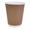Fiesta Recyclable Hot Cup Ripple Wall Kraft 225ml (25 Pack)