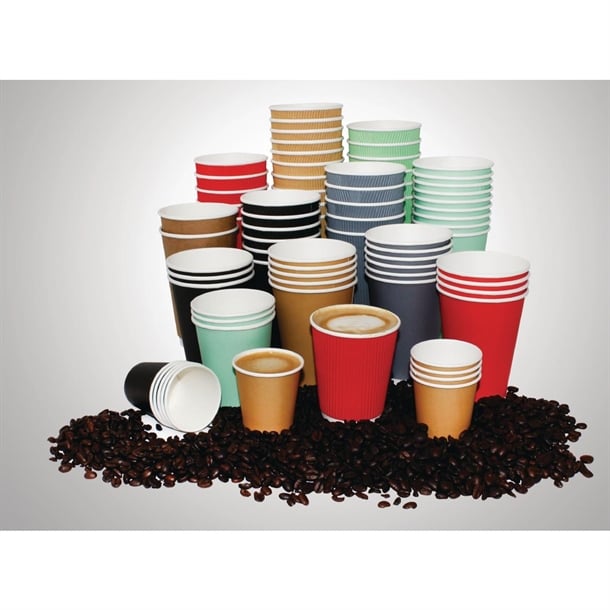 Fiesta Recyclable Hot Cup Single Wall Red 225ml (50 Pack) Fiesta Recyclable Hot Cup Single Wall Red 225ml (50 Pack)