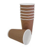 Fiesta Recyclable Hot Cup Ripple Wall Kraft 455ml (25 Pack)