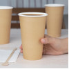 Fiesta Recyclable Hot Cup Single Wall Kraft 455ml (50 Pack)