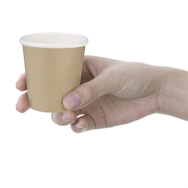 Fiesta Compostable Hot Cups Single Wall Kraft 170ml (1000 Pack)