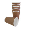 Fiesta Recyclable Hot Cup Ripple Wall Kraft 455ml (500 Pack)