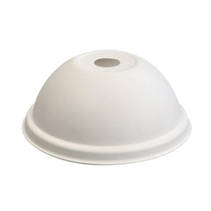 BioPak Cold Paper Sugarcane Dome BioCup Lids - 80mm (1000 Pack) BioPak Cold Paper Sugarcane Dome BioCup Lids - 80mm (1000 Pack)