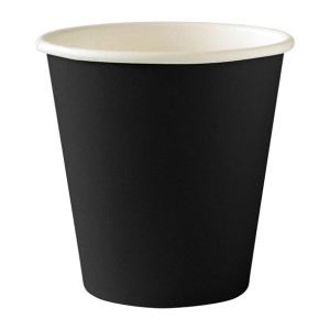BioPak BioCup Single Wall Black - 230ml 80mm (Pack 1000)