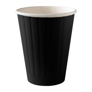 BioPak BioCup Double Wall Black - 255ml 80mm (Pack 1000)