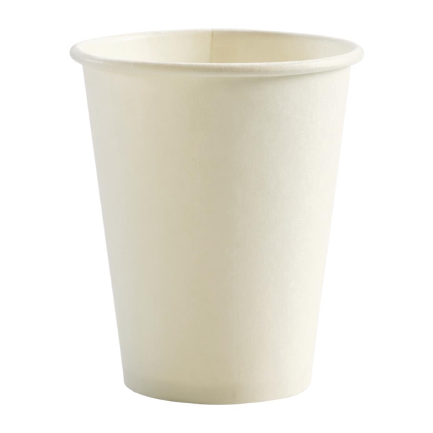 BioPak BioCup Single Wall White - 390ml 12oz 90mm (Pack 1000)