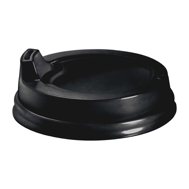 BioPak PS Small Sipper Lid Black - 80mm (Pack 1000)