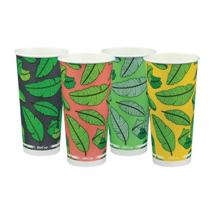 BioPak Paper Cold BioCup 650ml 22oz (1000 Pack)