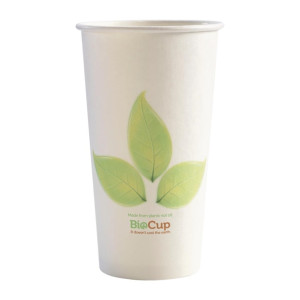 BioPak BioCup Single Wall Leaf - 510ml 16oz 90mm (Pack 1000)
