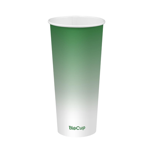 BioPak Cold Paper BioCup Green - 700ml / 90mm (500 Pack)