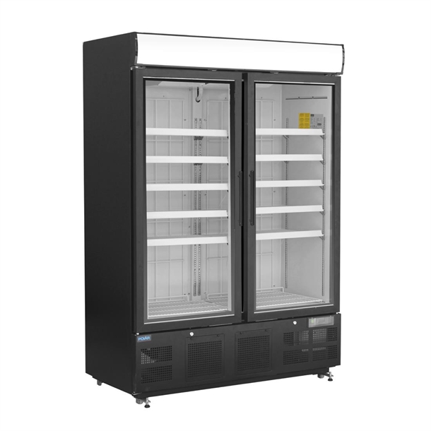 Polar G-Series Upright Display Freezer 920Ltr Black Polar G-Series Upright Display Freezer 920Ltr Black