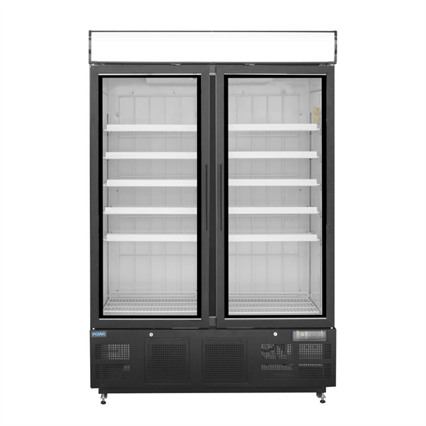 Polar G-Series Upright Display Freezer 920Ltr Black Polar G-Series Upright Display Freezer 920Ltr Black