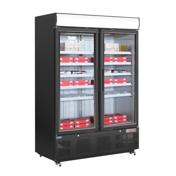 Polar G-Series Upright Display Freezer 920Ltr Black Polar G-Series Upright Display Freezer 920Ltr Black