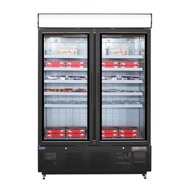 Polar G-Series Upright Display Freezer 920Ltr Black Polar G-Series Upright Display Freezer 920Ltr Black