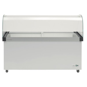 Liebherr Gelato Freezer EFI4853 with Glass Canopy - 12x5Ltr Gelato Tubs