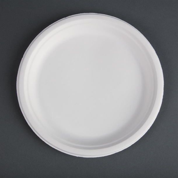 Fiesta Compostable Bagasse Round Plate 260mm (50 Pack) Fiesta Compostable Bagasse Round Plate 260mm (50 Pack)