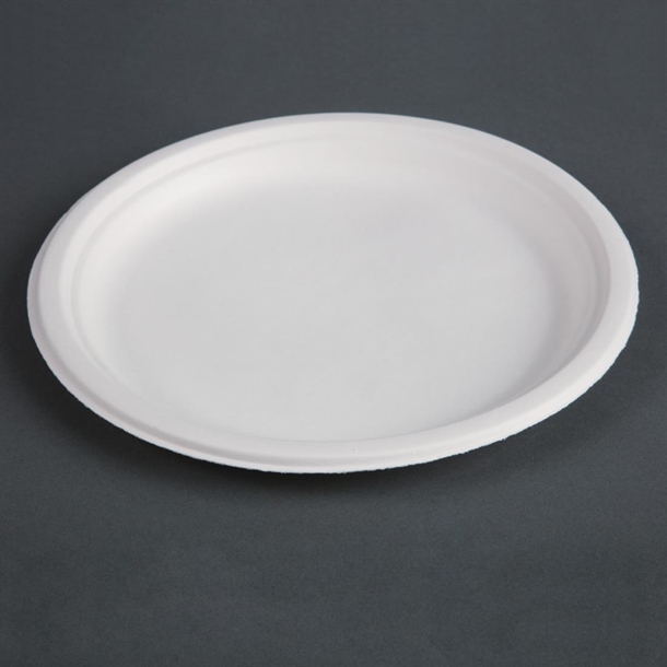 Fiesta Compostable Bagasse Round Plate 260mm (50 Pack) Fiesta Compostable Bagasse Round Plate 260mm (50 Pack)