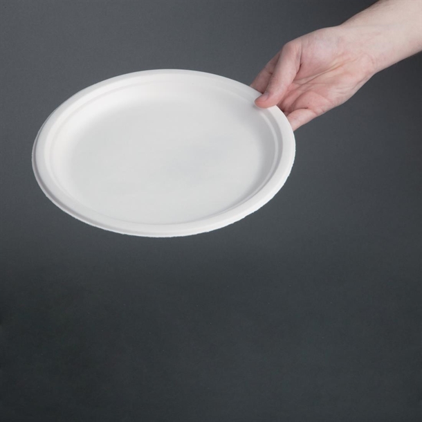 Fiesta Compostable Bagasse Round Plate 260mm (50 Pack) Fiesta Compostable Bagasse Round Plate 260mm (50 Pack)
