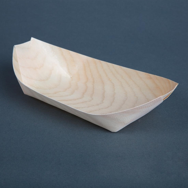 Fiesta Compostable Wooden Sushi Boats Medium 190mm (100 Pack) Fiesta Compostable Wooden Sushi Boats Medium 190mm (100 Pack)
