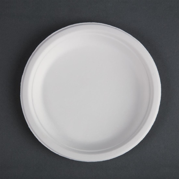 Fiesta Compostable Bagasse Round Plate 179mm (50 Pack) Fiesta Compostable Bagasse Round Plate 179mm (50 Pack)
