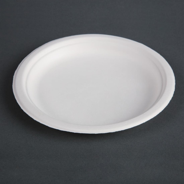 Fiesta Compostable Bagasse Round Plate 179mm (50 Pack) Fiesta Compostable Bagasse Round Plate 179mm (50 Pack)