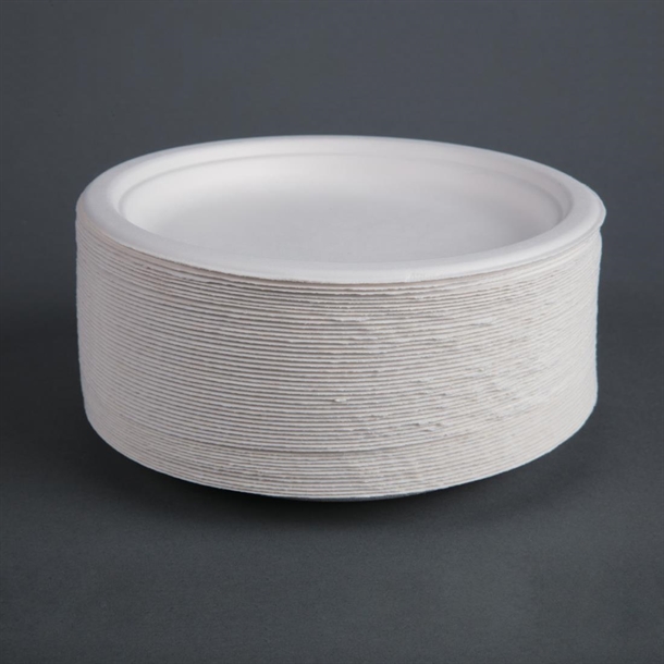 Fiesta Compostable Bagasse Round Plate 179mm (50 Pack) Fiesta Compostable Bagasse Round Plate 179mm (50 Pack)