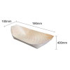 Fiesta Compostable Wooden Sushi Boats Medium 190mm (100 Pack) Fiesta Compostable Wooden Sushi Boats Medium 190mm (100 Pack)