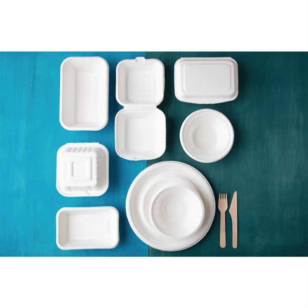 Fiesta Compostable Bagasse Round Plate 179mm (50 Pack) Fiesta Compostable Bagasse Round Plate 179mm (50 Pack)