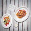 Fiesta Compostable Bagasse Oval Plate 316mm (50 Pack)