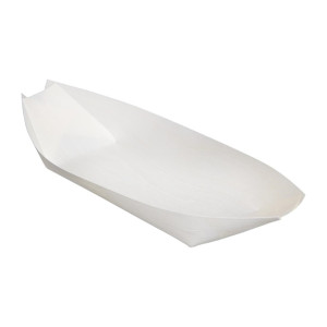 Fiesta Compostable Wooden Sushi Boats Large 250mm (100 Pack)