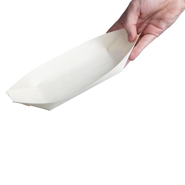 Fiesta Compostable Wooden Sushi Boats Large 250mm (100 Pack) Fiesta Compostable Wooden Sushi Boats Large 250mm (100 Pack)