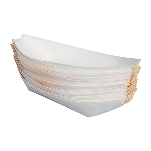 Fiesta Compostable Wooden Sushi Boats Large 250mm (100 Pack) Fiesta Compostable Wooden Sushi Boats Large 250mm (100 Pack)