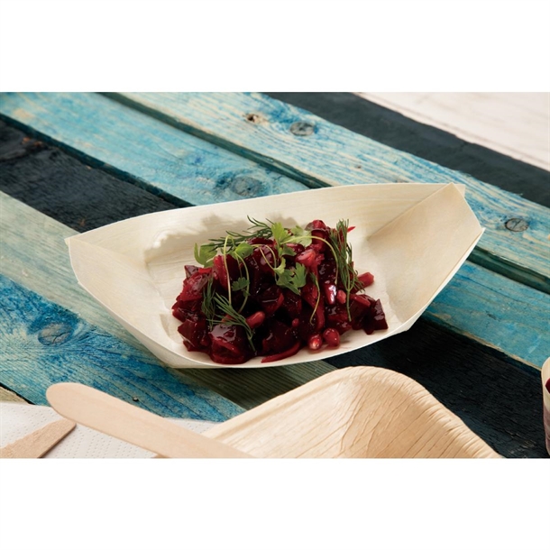 Fiesta Compostable Wooden Sushi Boats Large 250mm (100 Pack) Fiesta Compostable Wooden Sushi Boats Large 250mm (100 Pack)