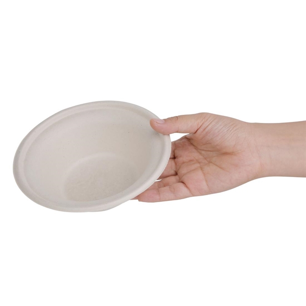 Fiesta Compostable Bagasse Round Bowls Natural Colour (Pack of 50) Fiesta Compostable Bagasse Round Bowls Natural Colour (Pack of 50)