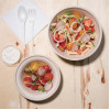 Fiesta Compostable Bagasse Round Bowls Natural Colour (Pack of 50) Fiesta Compostable Bagasse Round Bowls Natural Colour (Pack of 50)