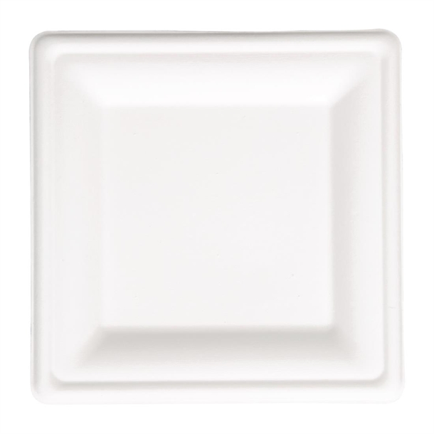 Fiesta Compostable Bagasse Square Plate 159mm (50 Pack) Fiesta Compostable Bagasse Square Plate 159mm (50 Pack)