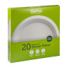 BioPak BioPlates White - 25cm (20 Pack)