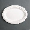 Fiesta Compostable Bagasse Oval Plate 198mm (50 Pack)