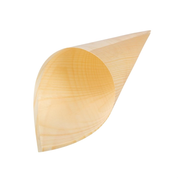 Fiesta Compostable Wooden Canape Cones 75mm (100 Pack) Fiesta Compostable Wooden Canape Cones 75mm (100 Pack)