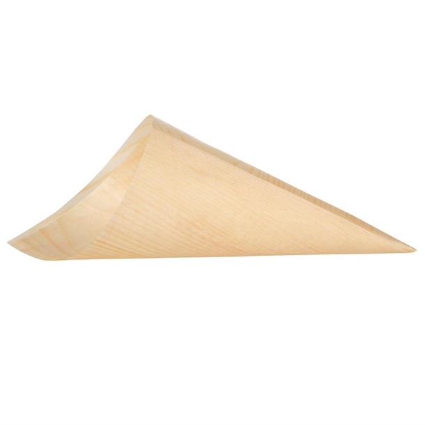Fiesta Compostable Wooden Canape Cones 75mm (100 Pack) Fiesta Compostable Wooden Canape Cones 75mm (100 Pack)